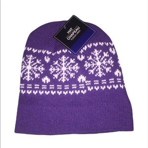 NWT HAT CHAPEAU Purple Toboggan